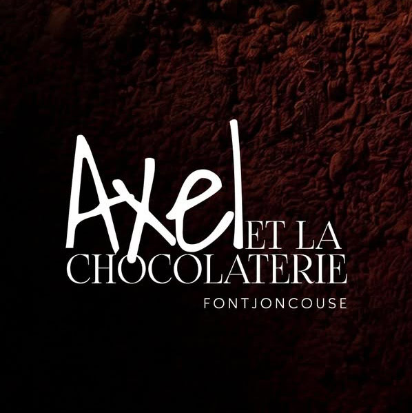 Logo carré Axel et la chocolaterie, à Fontjoncouse