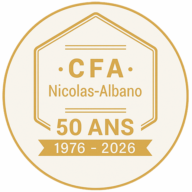 Logo du CFA Nicolas-Albano - 50 ans, 1976-2026